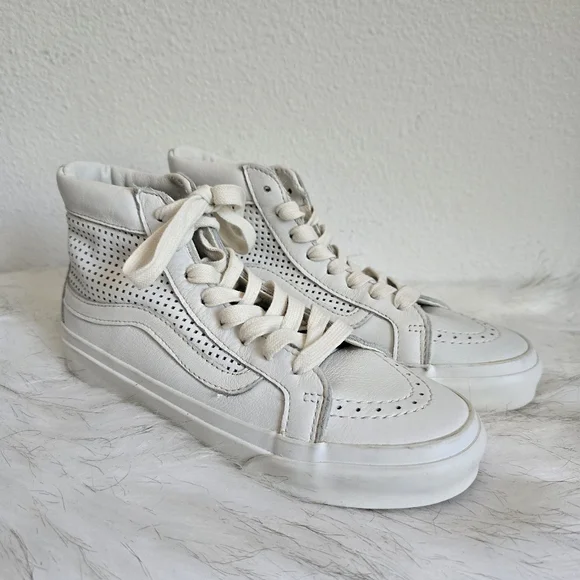 Vans Perforated Leather SK8-Hi Sneakers - Picture 2 of 6